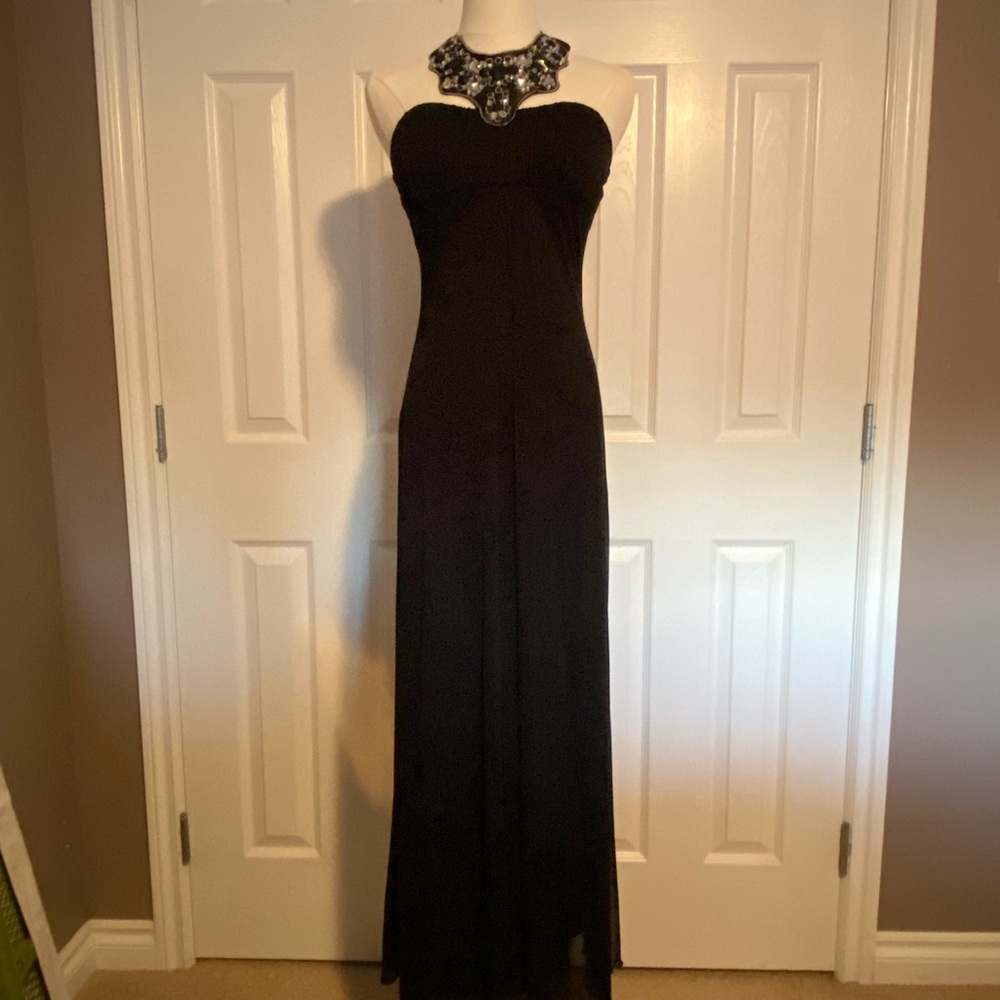Deb Black Strapless Gown